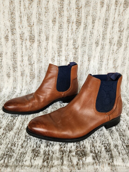 Ted Baker Other - Ted Baker "Tradd" Leather Chelsea Boots Brown Leather | Men's Size 10
